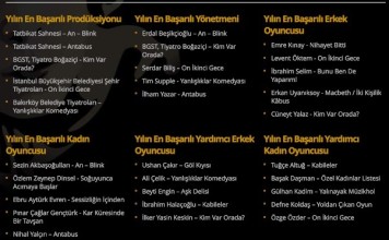 AFİFE TIYATRO ÖDÜLLERİ-2016 ADAYLARI AÇIKLANDI