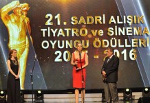 AYÇA VARLIER- 21.SADRİ ALIŞIK TİYATRO ÖDÜLLERİ-MÜZİKAL YADA KOMEDİ DALINDA EN BAŞARILI KADIN OYUNCU ÖDÜLÜ: