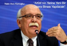 Nabi Avcı :AKM Yerine Yeni Opera Binası Yapılacak