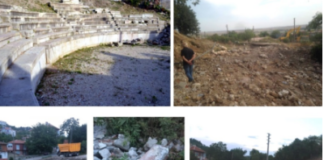Antik Tiyatro’ya İş Makinaları Girdi