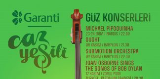 Garanti Caz Yeşili,yeni konserler ile sonbahara renk katıyor…