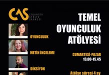 SON “TEMEL OYUNCULUK ATÖLYESİ” BAŞLIYOR.