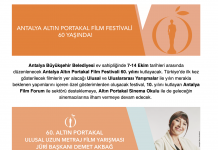 60. ANTALYA FİLM FESTİVALİ (07 – 14 Ekim 2023)