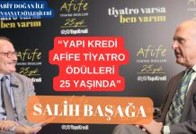 “Yapı Kredi Afife Tiyatro Ödüllerinin Sponsoru Değil Etkinliğin Sahibidir” Salih Başağa