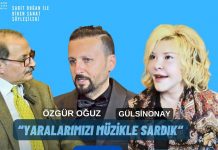 ” Yaralarımızı Müzikle Sardık” Gülsin Onay, Özgür Oğuz Konser Öncesi Sabit Doğan ile Diren Sanat Söyleşileri’nde
