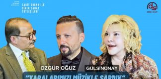 ” Yaralarımızı Müzikle Sardık” Gülsin Onay, Özgür Oğuz Konser Öncesi Sabit Doğan ile Diren Sanat Söyleşileri’nde